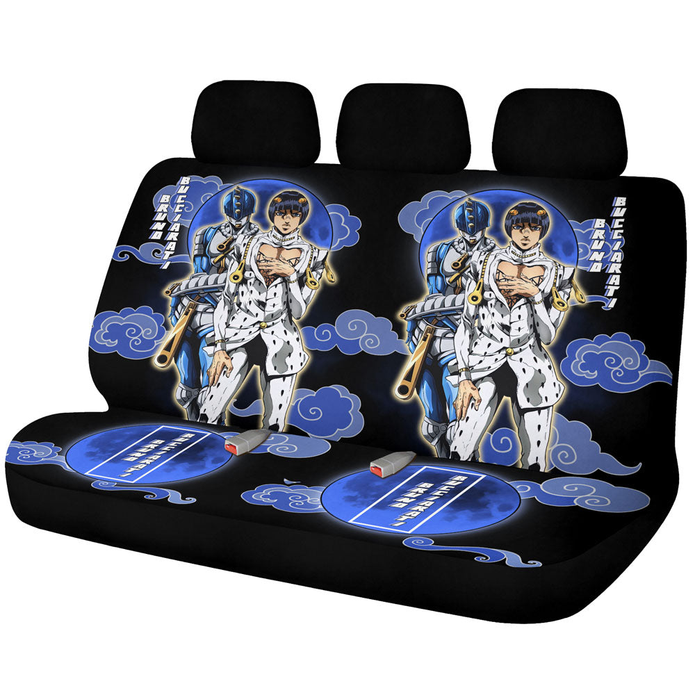 Bruno Bucciarati Car Back Seat Covers Custom Bizarre Adventure Car Accessories - Gearcarcover - 1