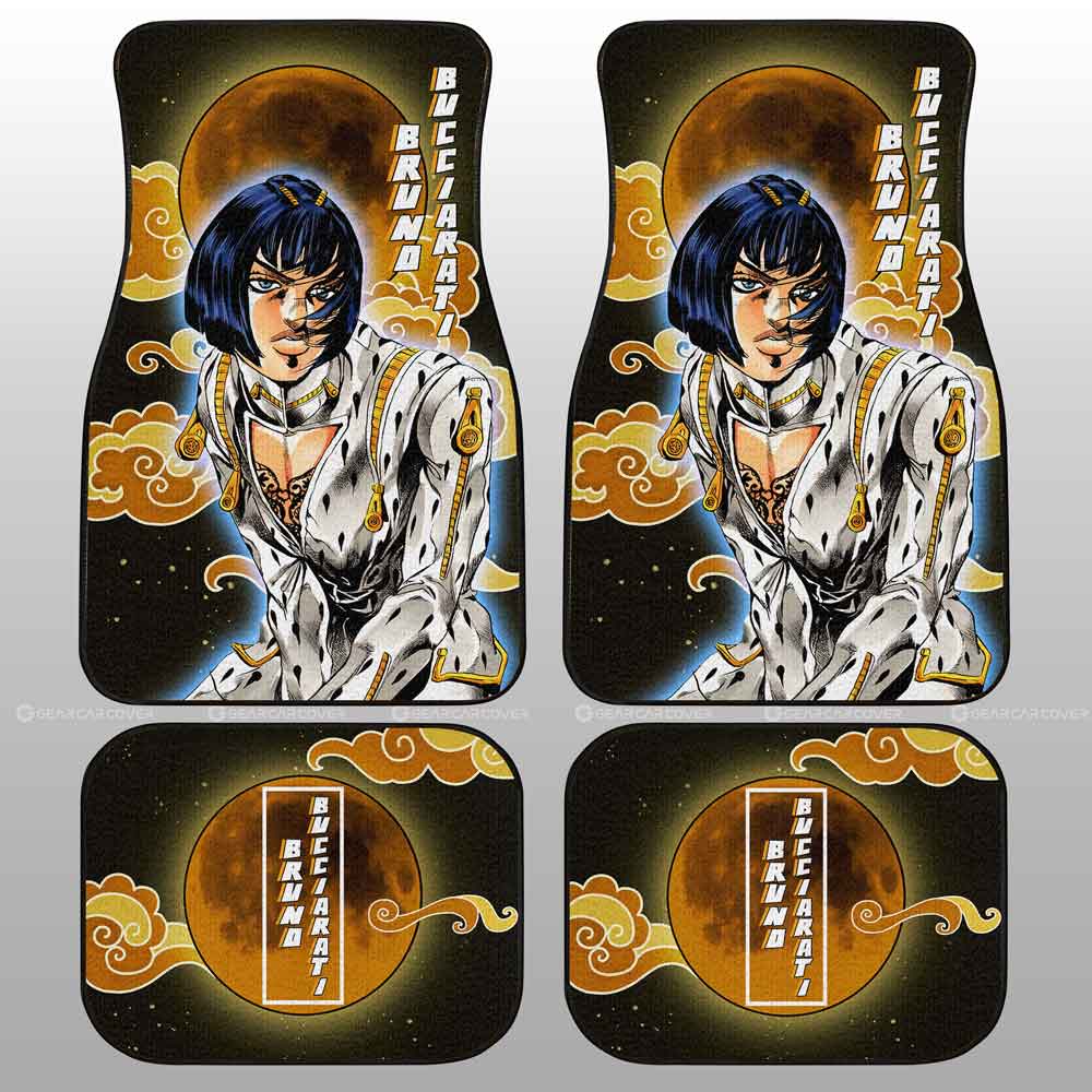 Bruno Bucciarati Car Floor Mats Custom Bizarre Adventure - Gearcarcover - 2