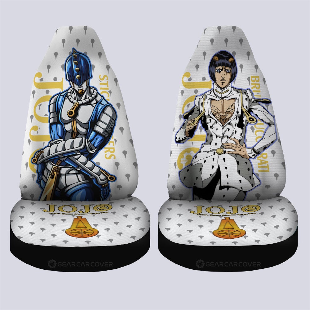 Bruno Bucciarati Car Seat Covers Custom Bizarre Adventure Car Accessories - Gearcarcover - 4