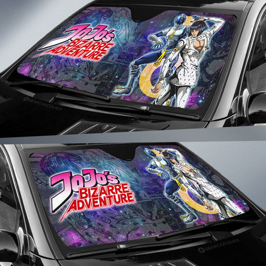 Bruno Bucciarati Car Sunshade Custom Galaxy Manga JJBA - Gearcarcover - 2