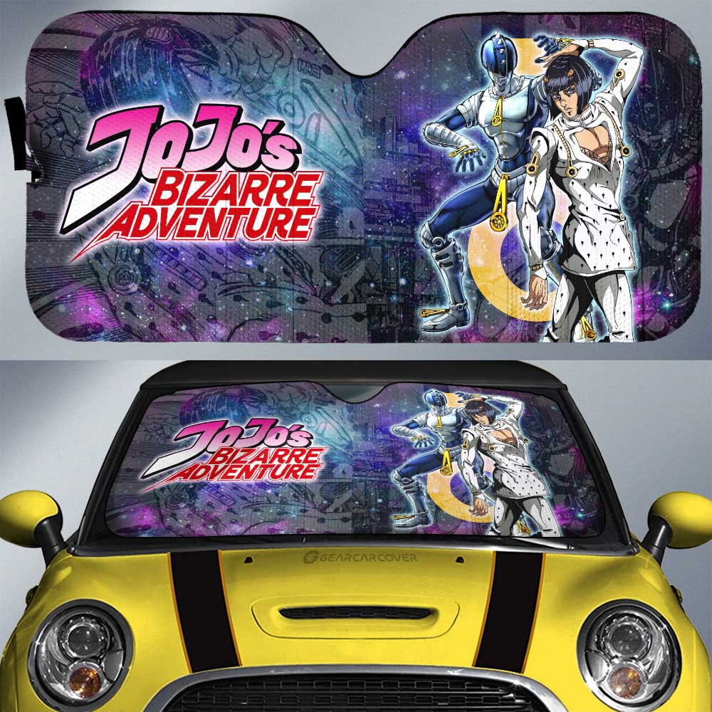Bruno Bucciarati Car Sunshade Custom Galaxy Manga JJBA - Gearcarcover - 1