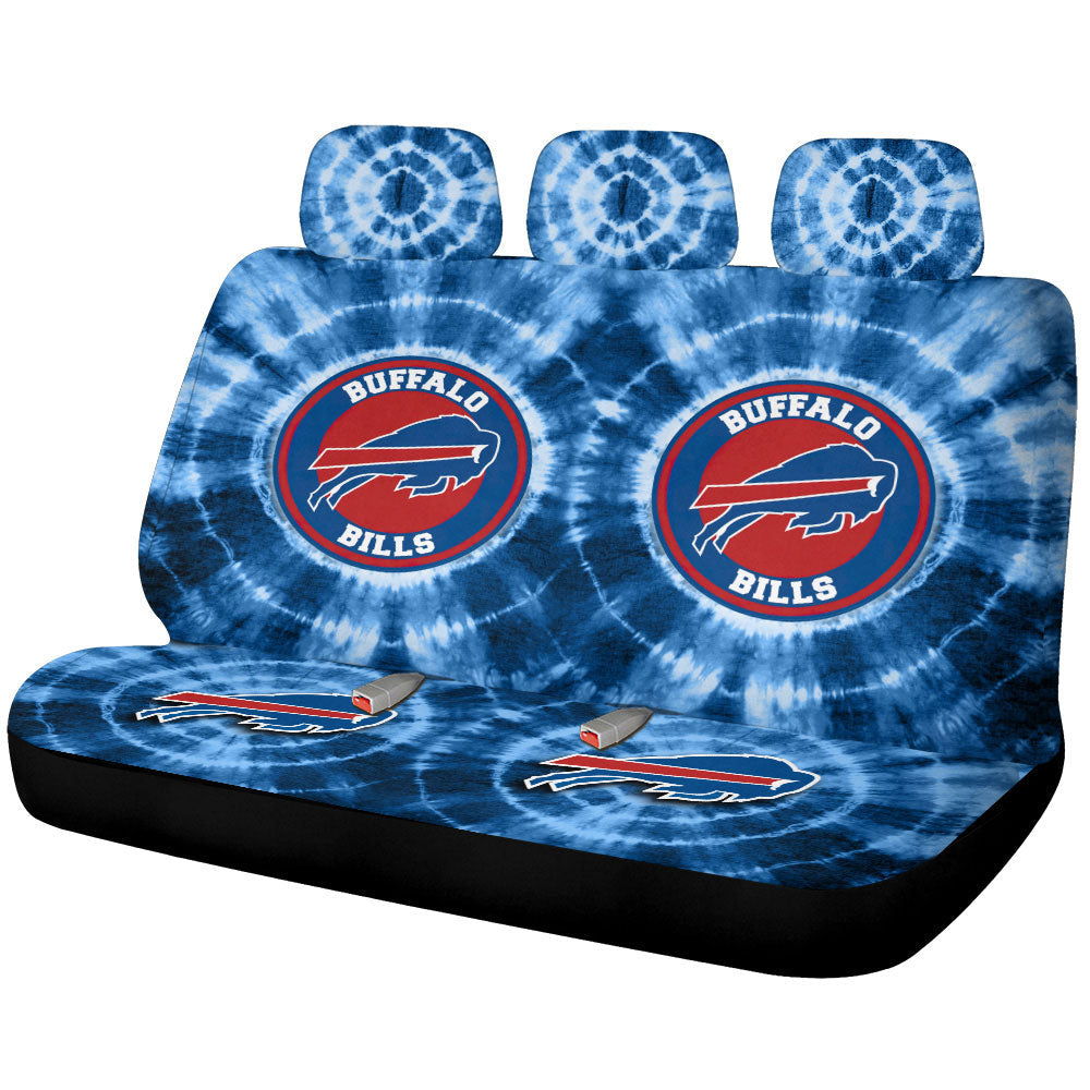 Buffalo Bills Car Back Seat Covers Custom Tie Dye Car Accessories - Gearcarcover - 1