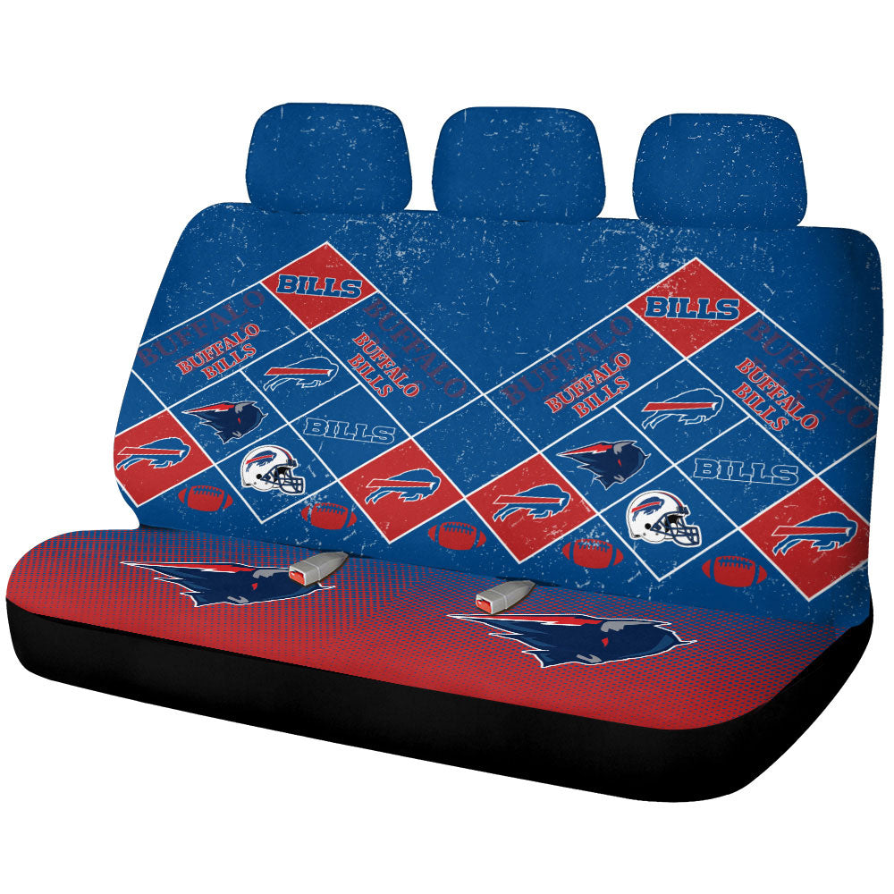 Buffalo Bills Car Back Seat Covers Sporty Team Collection - Gearcarcover - 1