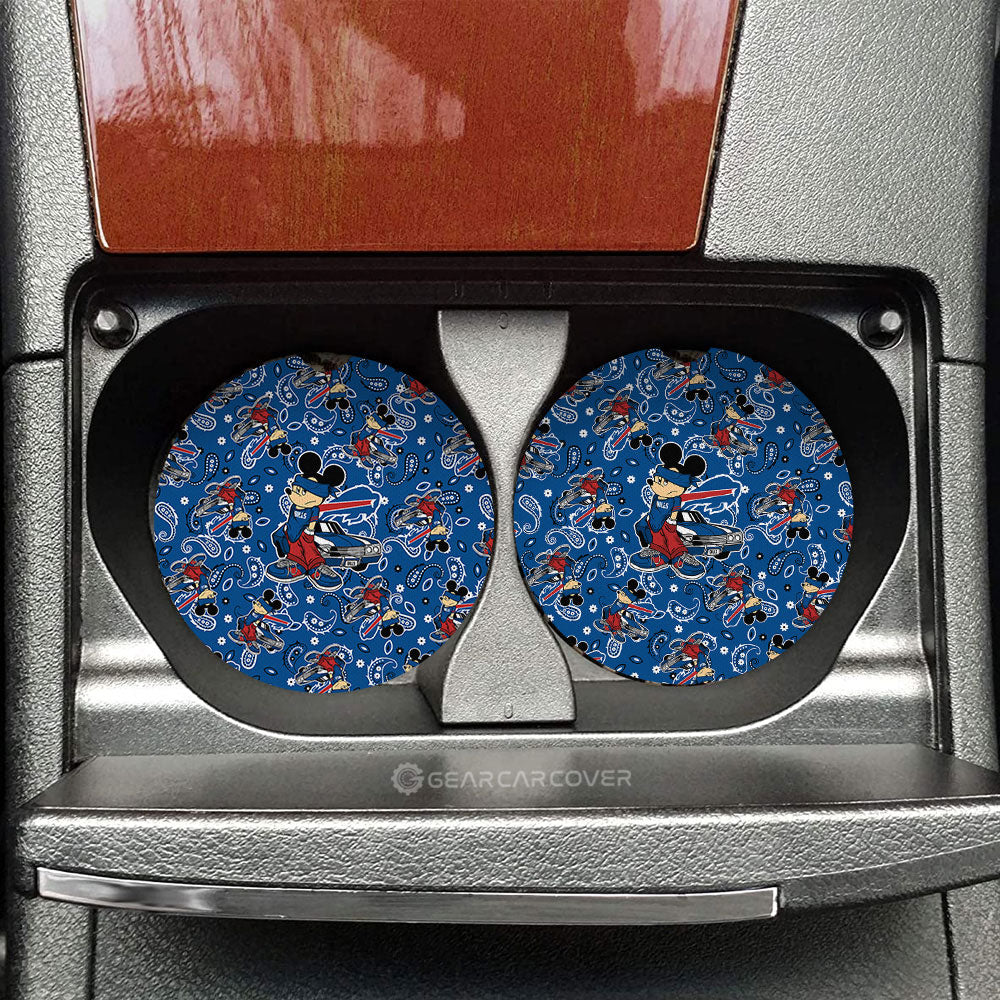 Buffalo Bills Car Coaster Set Cartoon Theme Collection - Gearcarcover - 1