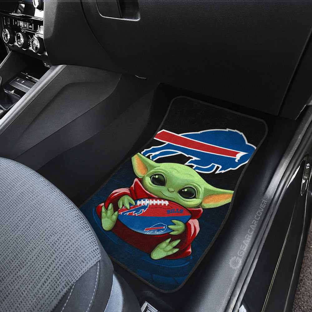 Buffalo Bills Car Floor Mats Baby Yoda Car Accessories For Fan - Gearcarcover - 3