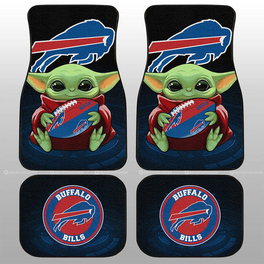 Buffalo Bills Car Floor Mats Baby Yoda Car Accessories For Fan - Gearcarcover - 1