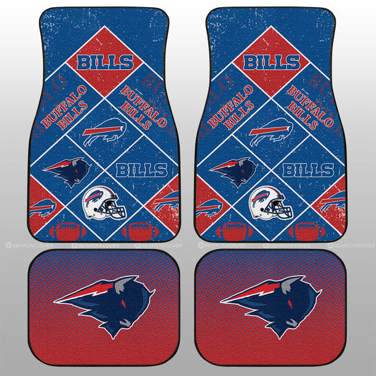 Buffalo Bills Car Floor Mats Sporty Team Collection - Gearcarcover - 1