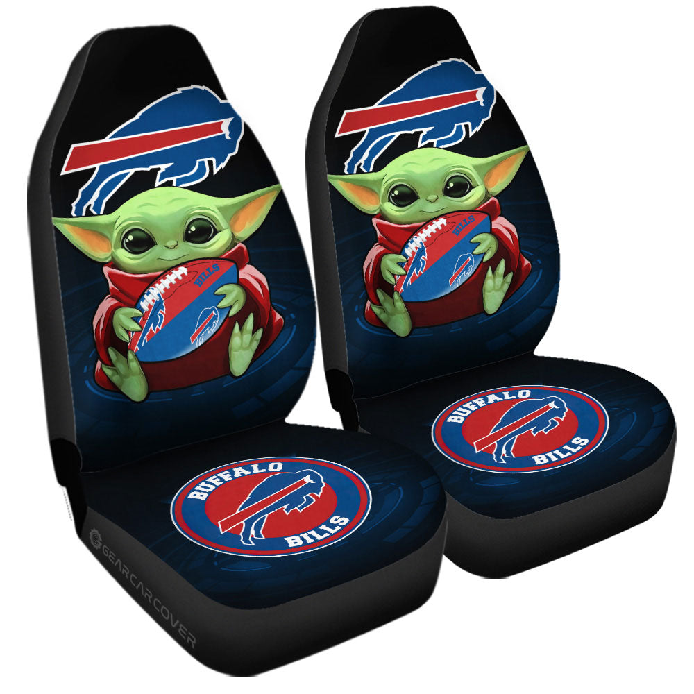 Buffalo Bills Car Seat Covers Baby Yoda Car Accessories For Fan - Gearcarcover - 3