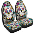 Buffalo Bills Car Seat Covers Custom Sugar Skull Car Accessories - Gearcarcover - 3