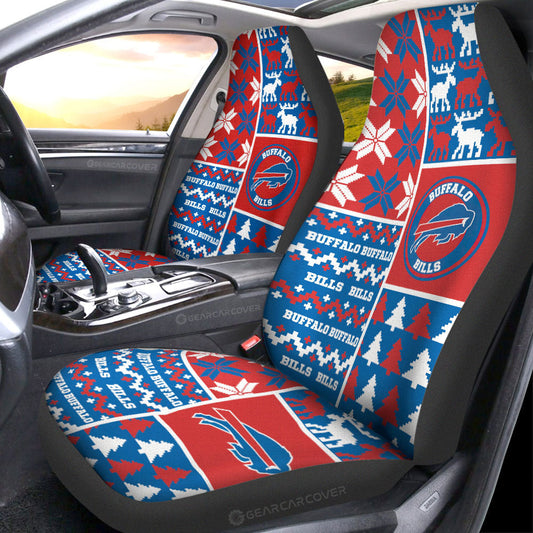 Buffalo Bills Car Seat Covers Custom Ugly Style Car Accessories - Gearcarcover - 1