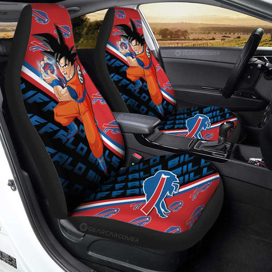 Buffalo Bills Car Seat Covers Goku Car Decorations For Fans - Gearcarcover - 1