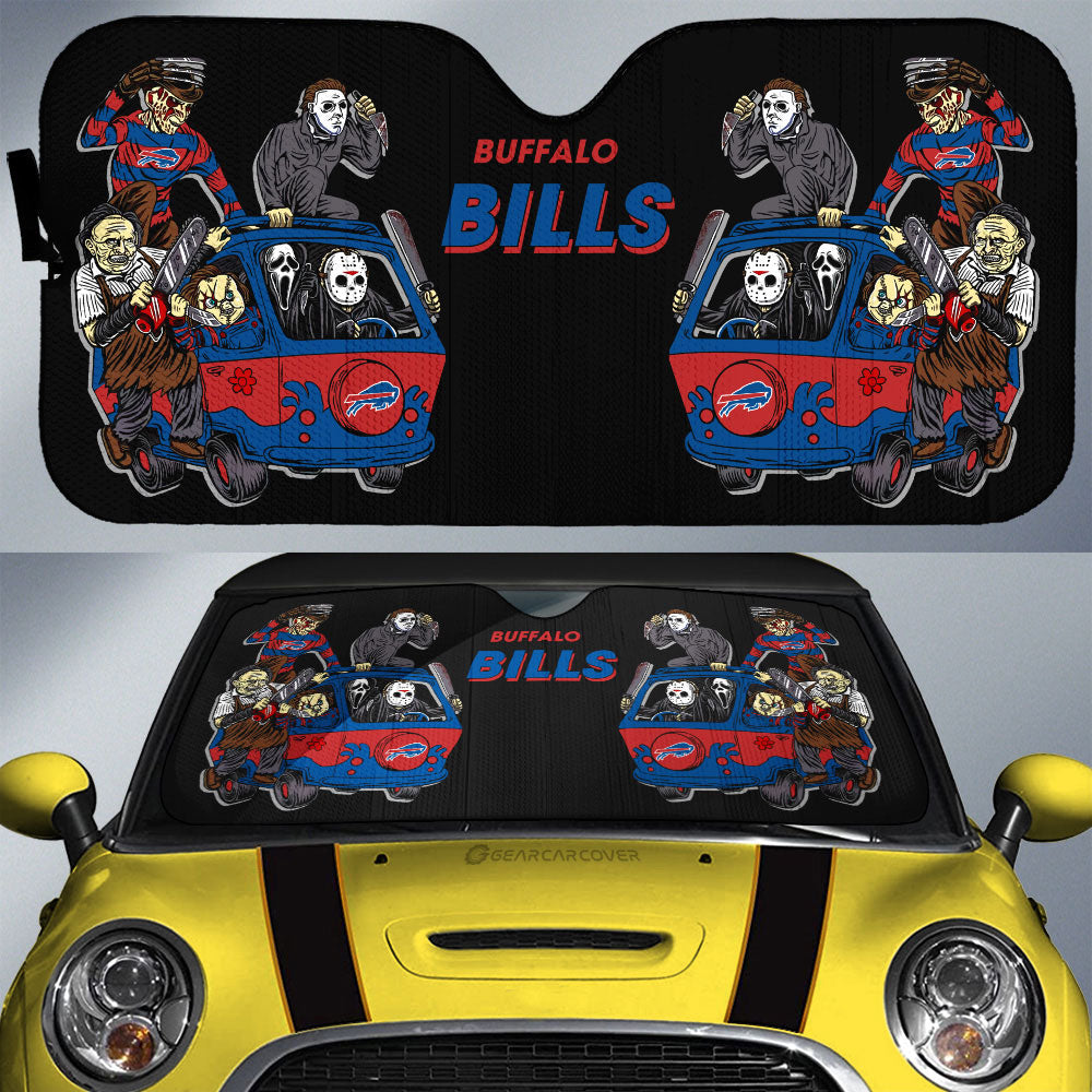 Buffalo Bills Car Sunshade Custom Car Accessories - Gearcarcover - 1