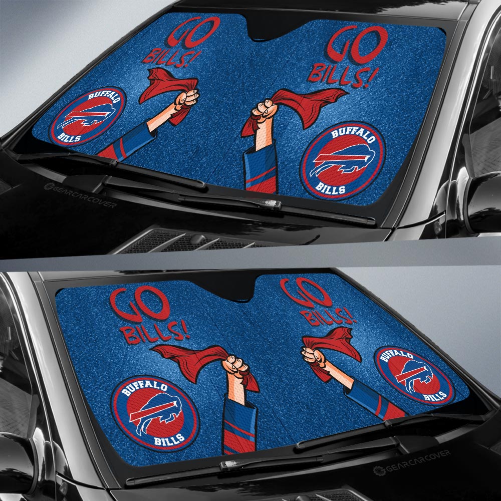 Buffalo Bills Car Sunshade Custom Car Accessories - Gearcarcover - 2