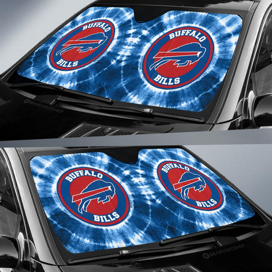 Buffalo Bills Car Sunshade Custom Tie Dye Car Accessories - Gearcarcover - 2