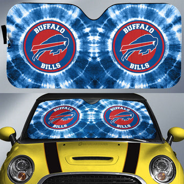 Buffalo Bills Car Sunshade Custom Tie Dye Car Accessories - Gearcarcover - 1
