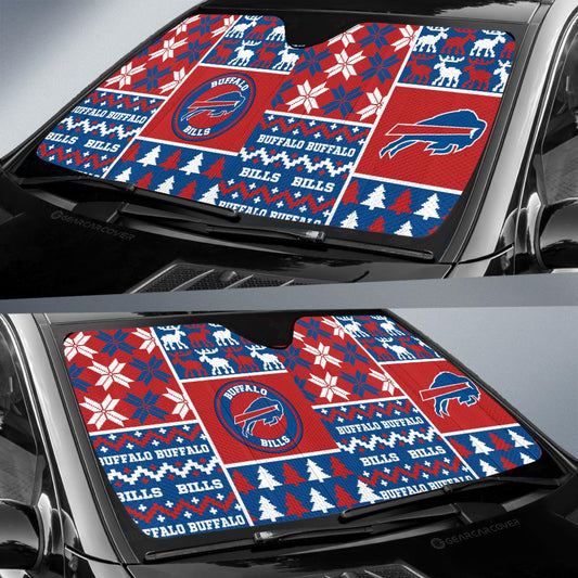 Buffalo Bills Car Sunshade Custom Ugly Style Car Accessories - Gearcarcover - 2