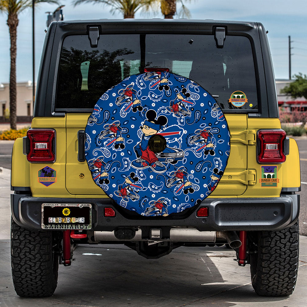 Buffalo Bills Spare Tire Covers Camera Hole Cartoon Theme Collection - Gearcarcover - 2