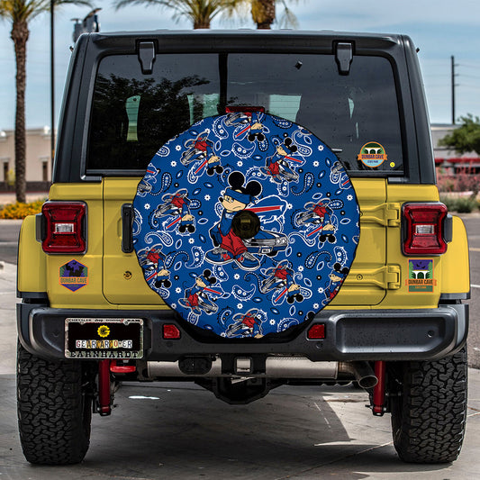Buffalo Bills Spare Tire Covers Camera Hole Cartoon Theme Collection - Gearcarcover - 2