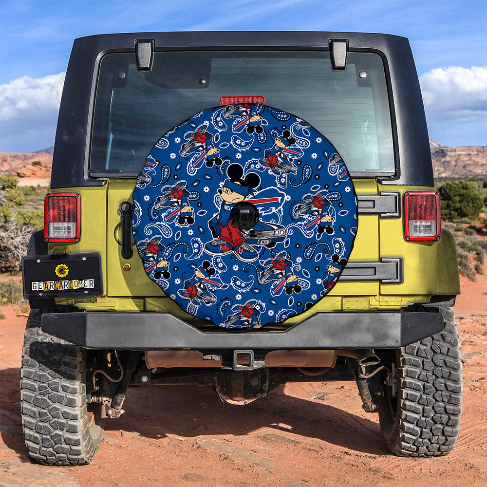 Buffalo Bills Spare Tire Covers Camera Hole Cartoon Theme Collection - Gearcarcover - 3