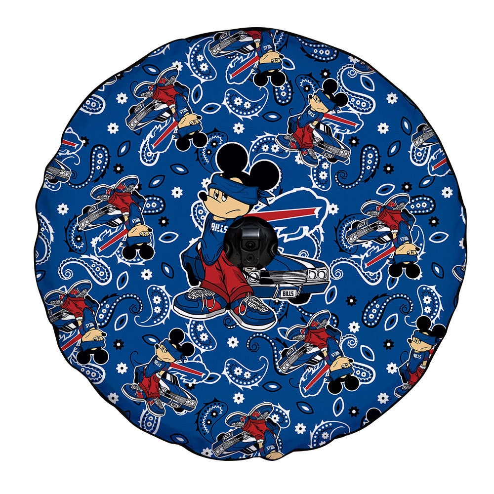 Buffalo Bills Spare Tire Covers Camera Hole Cartoon Theme Collection - Gearcarcover - 4
