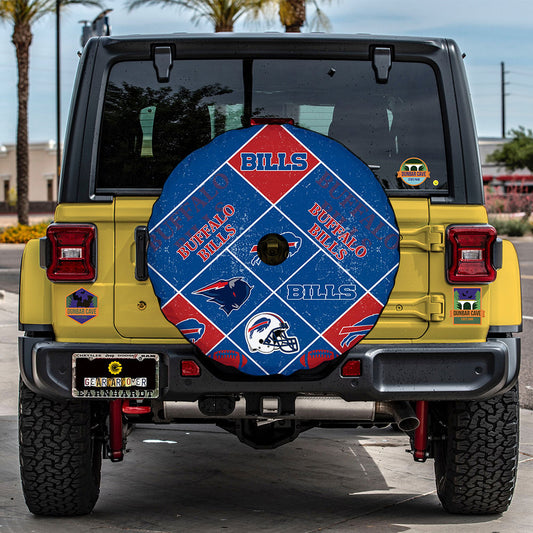 Buffalo Bills Spare Tire Covers Camera Hole Sporty Team Collection - Gearcarcover - 2