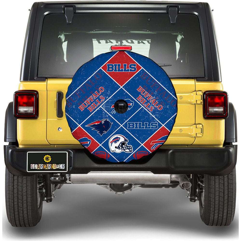 Buffalo Bills Spare Tire Covers Camera Hole Sporty Team Collection - Gearcarcover - 1