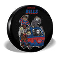 Buffalo Bills Spare Tire Covers Horror Characters Car Accessories - Gearcarcover - 3