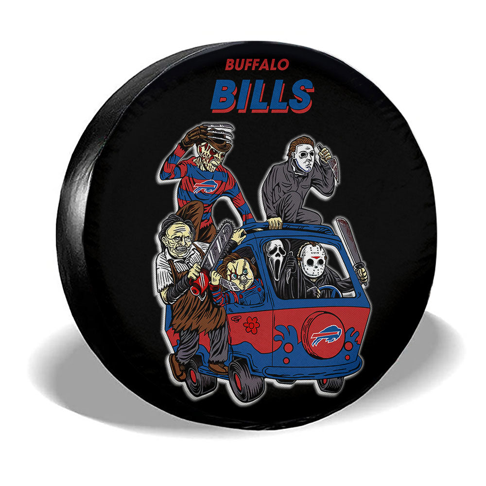 Buffalo Bills Spare Tire Covers Horror Characters Car Accessories - Gearcarcover - 3