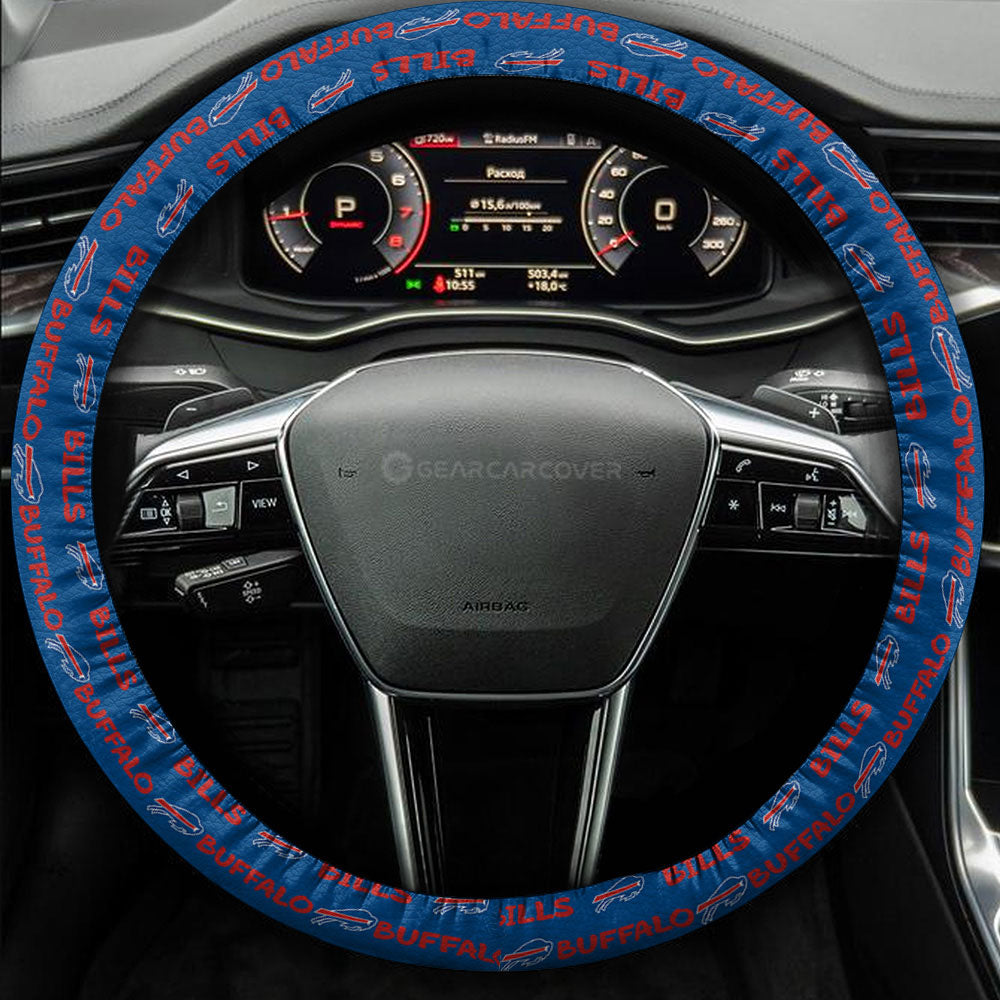 Buffalo Bills Steering Wheel Cover Sporty Team Collection - Gearcarcover - 3