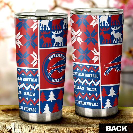 Buffalo Bills Tumbler Cup Custom Ugly Style Car Accessories - Gearcarcover - 2