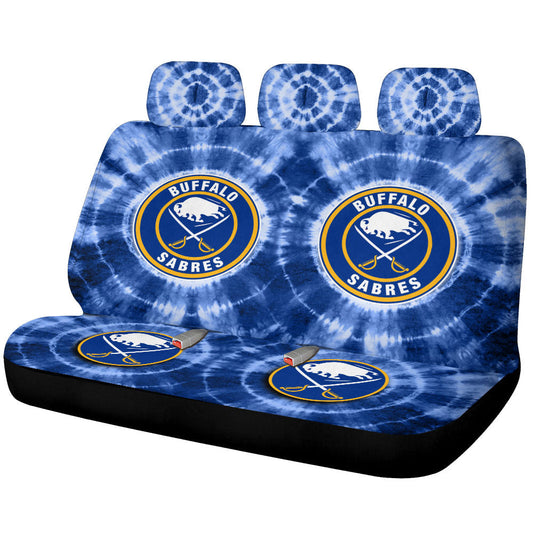 Buffalo Sabres Car Back Seat Covers Custom Tie Dye Car Accessories - Gearcarcover - 1