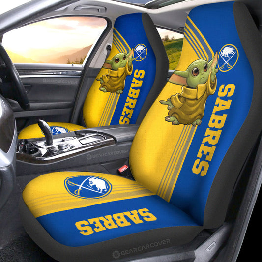 Buffalo Sabres Car Seat Covers Baby Yoda Car Accessories - Gearcarcover - 1