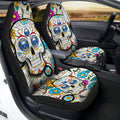 Buffalo Sabres Car Seat Covers Custom Sugar Skull Car Accessories - Gearcarcover - 2