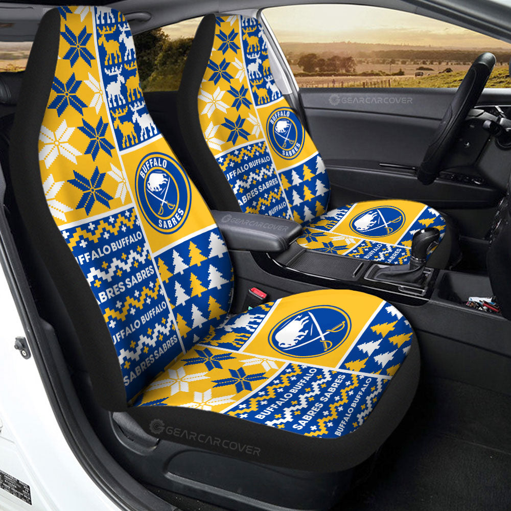 Buffalo Sabres Car Seat Covers Custom Ugly Style Car Accessories - Gearcarcover - 2