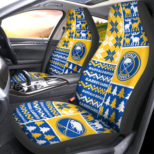 Buffalo Sabres Car Seat Covers Custom Ugly Style Car Accessories - Gearcarcover - 1