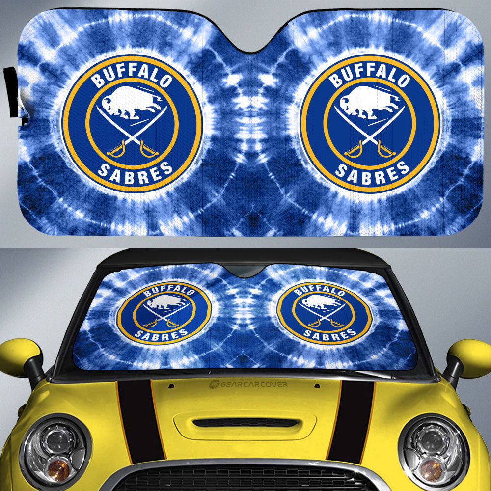 Buffalo Sabres Car Sunshade Custom Tie Dye Car Accessories - Gearcarcover - 1