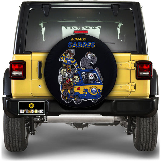 Buffalo Sabres Spare Tire Covers Horror Characters Car Accessories - Gearcarcover - 1