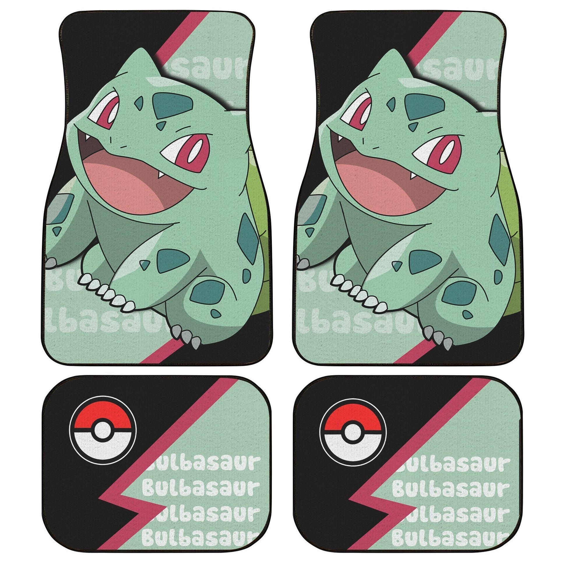 Bulbasaur Car Floor Mats Custom Anime Car Interior Accessories - Gearcarcover - 1