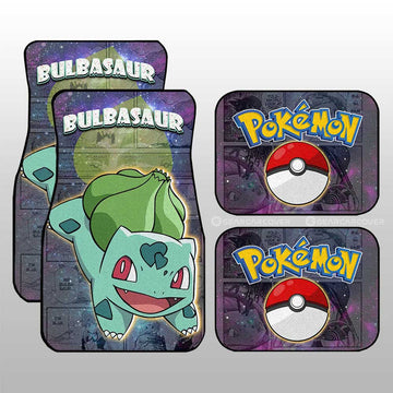 Bulbasaur Car Floor Mats Custom Anime Galaxy Manga Style - Gearcarcover - 1