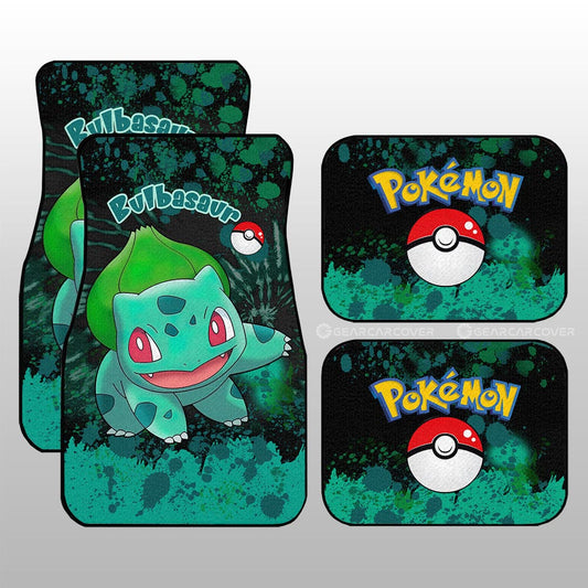 Bulbasaur Car Floor Mats Custom Tie Dye Style Anime Car Accessories - Gearcarcover - 1