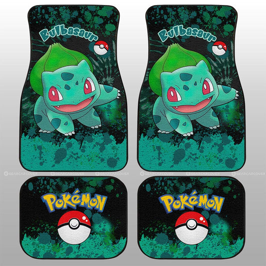 Bulbasaur Car Floor Mats Custom Tie Dye Style Car Accessories - Gearcarcover - 2