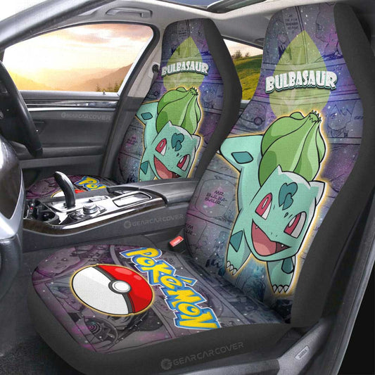 Bulbasaur Car Seat Covers Custom Anime Galaxy Manga Style - Gearcarcover - 2