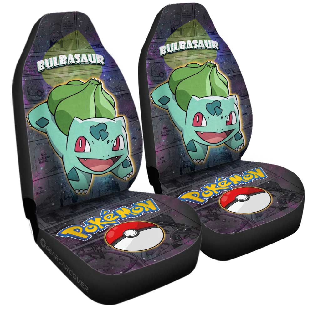 Bulbasaur Car Seat Covers Custom Anime Galaxy Manga Style - Gearcarcover - 3