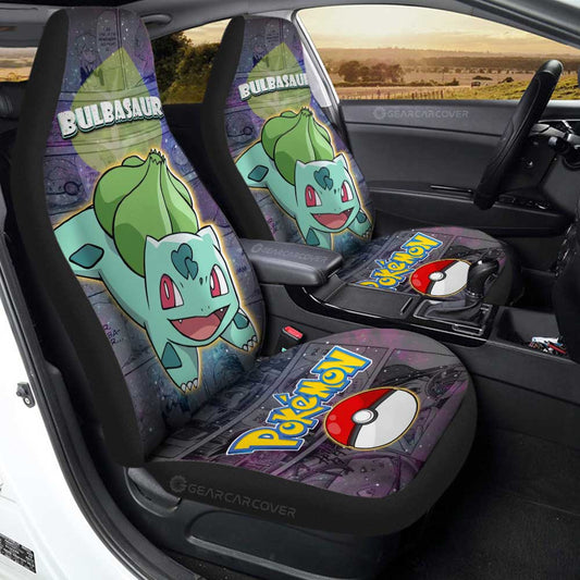 Bulbasaur Car Seat Covers Custom Anime Galaxy Manga Style - Gearcarcover - 1