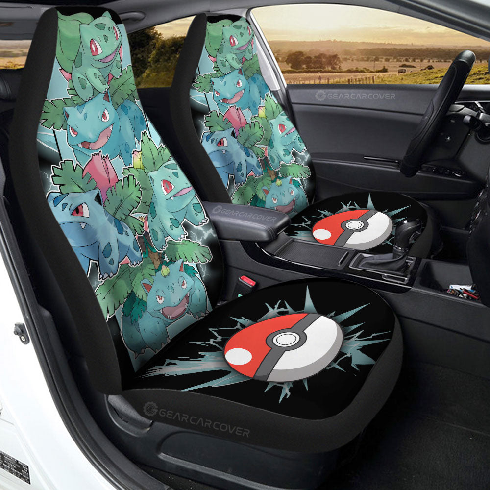 Bulbasaur Car Seat Covers Custom Car Accessories For Fans - Gearcarcover - 2