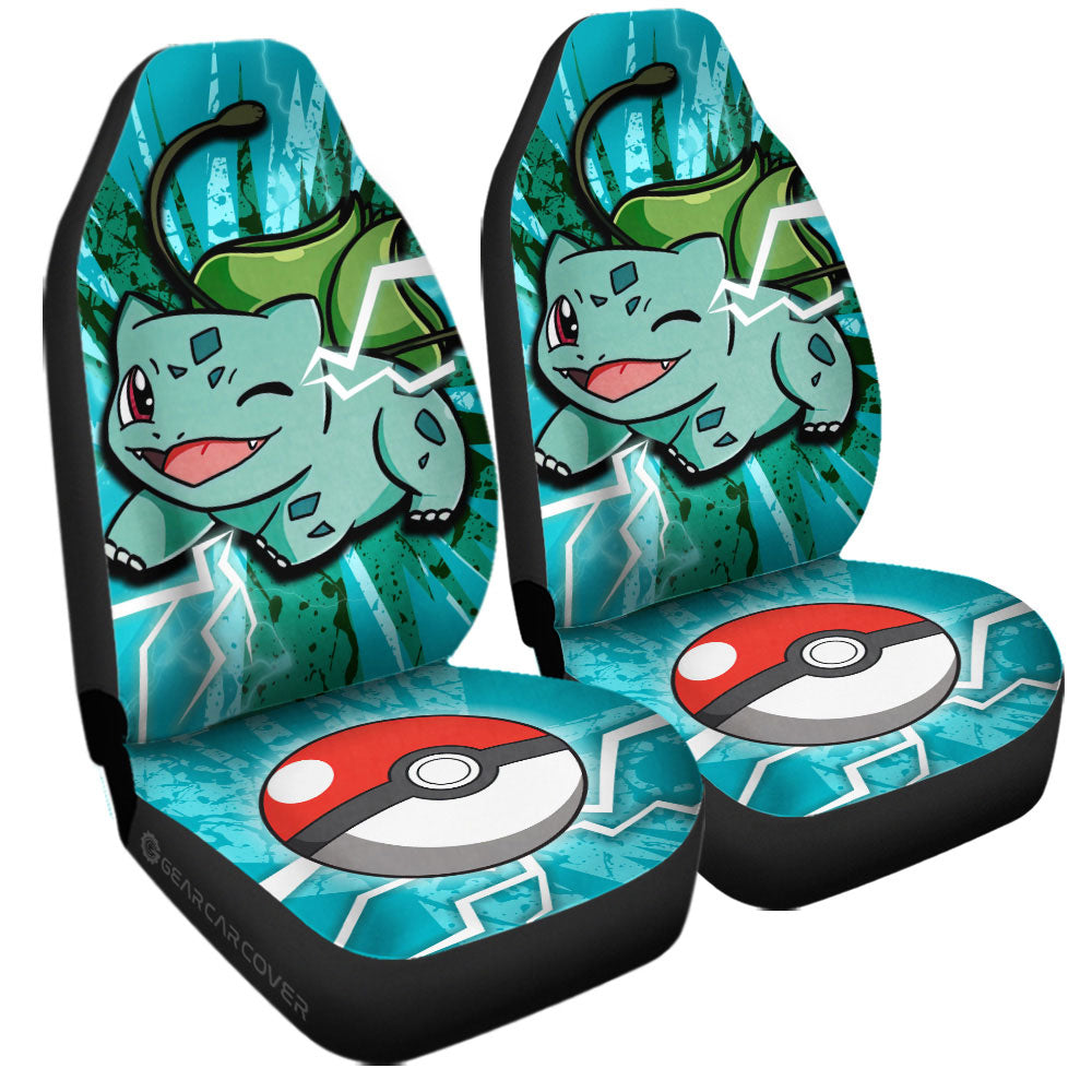 Bulbasaur Car Seat Covers Custom Car Accessories For Fans - Gearcarcover - 3