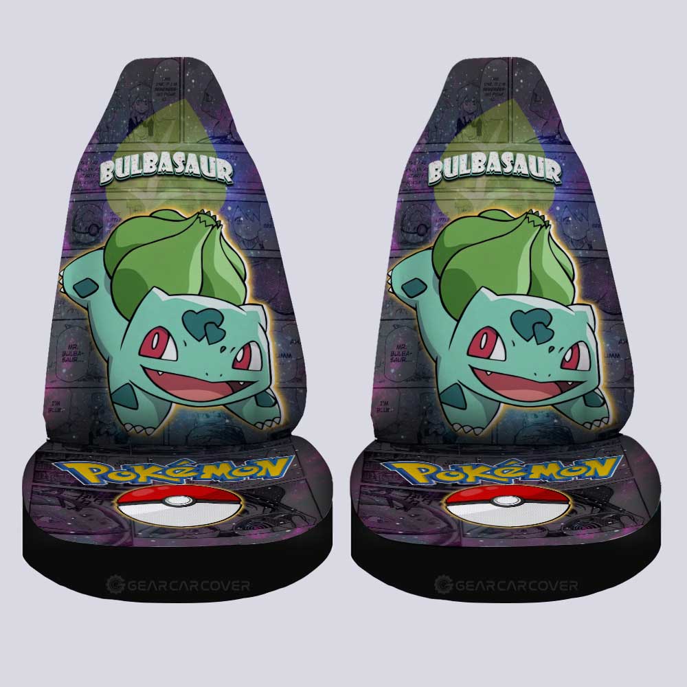 Bulbasaur Car Seat Covers Custom Galaxy Manga Style - Gearcarcover - 4