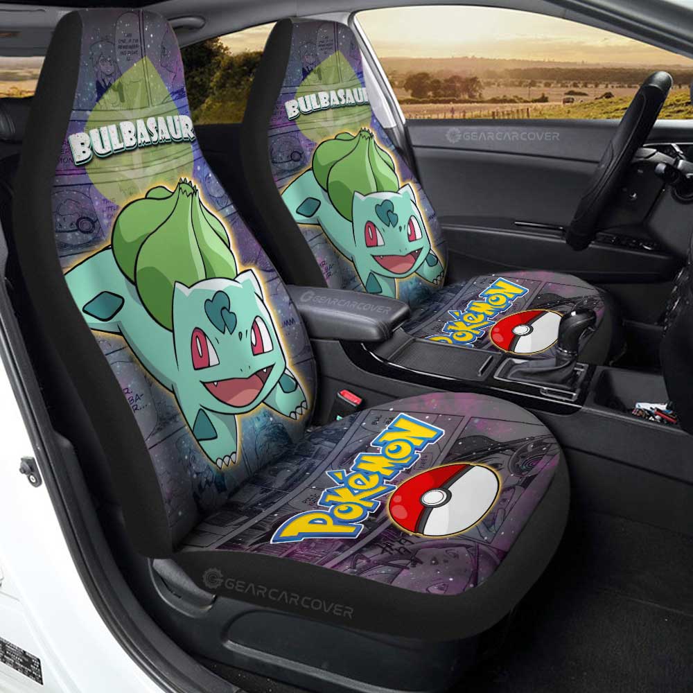 Bulbasaur Car Seat Covers Custom Galaxy Manga Style - Gearcarcover - 1