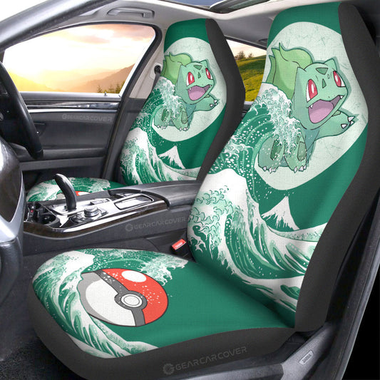Bulbasaur Car Seat Covers Custom Pokemon Car Accessories - Gearcarcover - 1