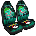 Bulbasaur Car Seat Covers Custom Tie Dye Style Anime Car Accessories - Gearcarcover - 3